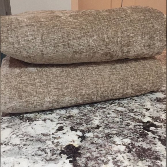 Brown Sugar Urban Barn Clooney Curtains 2 Panels '96 - Picture 4 of 4